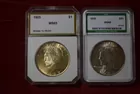 170) 1925 & 1935 Peace $.