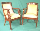 Pair of 19th Century Mahogany Armchairs