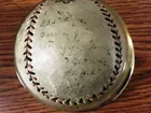 Autographed Baseball dated Aug 1919