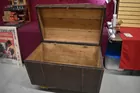 138) Large curved top trunk