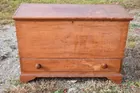 Early 6 board Chest w/drawer
