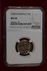 132) 1938-D, NGC MS-66