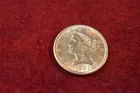 148) 1901 $5. Liberty Gold Coin UNC.