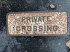 Iron Rail Road Sign