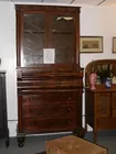 19th c. Empire Chest and Bookcase