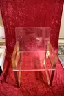 Large Acrylic Ghost arm chair