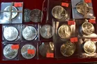 16-25) 10 lots Silver Eagles