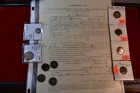 157) Civil War items & coins