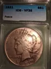 1921 Peace Dollar