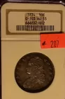 207)1834 Bust Half