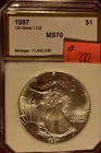 222) 1987 Eagle PCI-MS 70