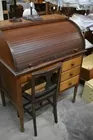 33) Child's roll top desk