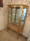 Gold Leaf Curio Cabinet