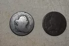 45) 1805 & 1810 1/2 cents