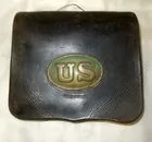 1800's Leather Cartridge Box