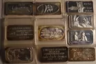 13) 10 1oz Silver Bars
