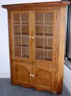 Large 18 Pane Corner Cupboard