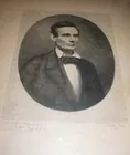 A. Lincoln Etching from Daguerrotype
