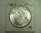 1888-S MORGAN SILVER DOLLAR MS64