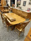 Oak table and chairs 