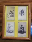 SET OF 4 FRAMED HISTORICAL AMERICANA CABINET CARDS