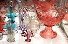 Pink Heisey Punch Bowl Set