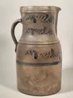 Western PA Stoneware Pitcher w/ Vine Decoration