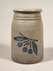 Cobalt Stenciled Small Canning Jar