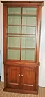 2-Part Country Store Display Cabinet Glass