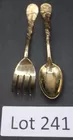 (2) 14K Gold Small Spoon/Fork