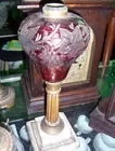 Cranberry Font Lamp