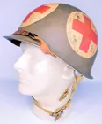 US WWII Army MEDIC D Bail Combat Helmet