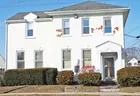 A 2-story brick commercial building