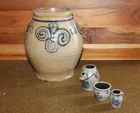 57:STONEWARE CROCK & MINIATURES