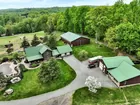 13.8 AC HORSE FARM-3 BR 2 BA LOG HOUSE-BARN-ARENA