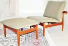 John Stuart Inc. Mid Century Modern Chair &Ottoman