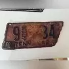 1942 - 43 Tn License Plate 
