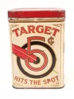 TARGET HITS THE SPOT CIGAR TOBACCO TIN