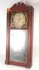 LEVI HUTCHINS MIRROR FACE WALL CLOCK WEIGHT DRIVEN