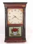 NORRIS NORTH HALF COLUMN SHELF CLOCK FLORAL TABLET