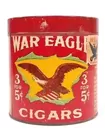 WAR EAGLE CIGARS TOBACCO TIN W/ NRA STICKER