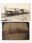 LARGER ANTIQUE STEAM ENGINE TINTYPE PHOTOGRAPH