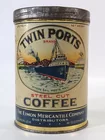 EIMON MERCANTILE CO. TWIN PORTS COFFEE TIN 1LB