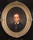 1853 DATED ROBERT PRATT ORIGINAL PAINTED BINGHAMTO
