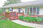 A solid brick & sided ranch style house