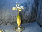 Slag and Jadite Smoke Stand