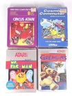 Lot # : 199 - 4) VINTAGE ATARI VIDEO GAMES W/ BOX