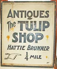 Hattie Brunner Tulip Antique Sign