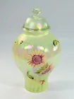 FENTON TOPAZ OPALESCENT URANIUM GINGER JAR