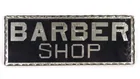 ANTIQUE BARBER SHOP BEVELED EDGE SIGN
